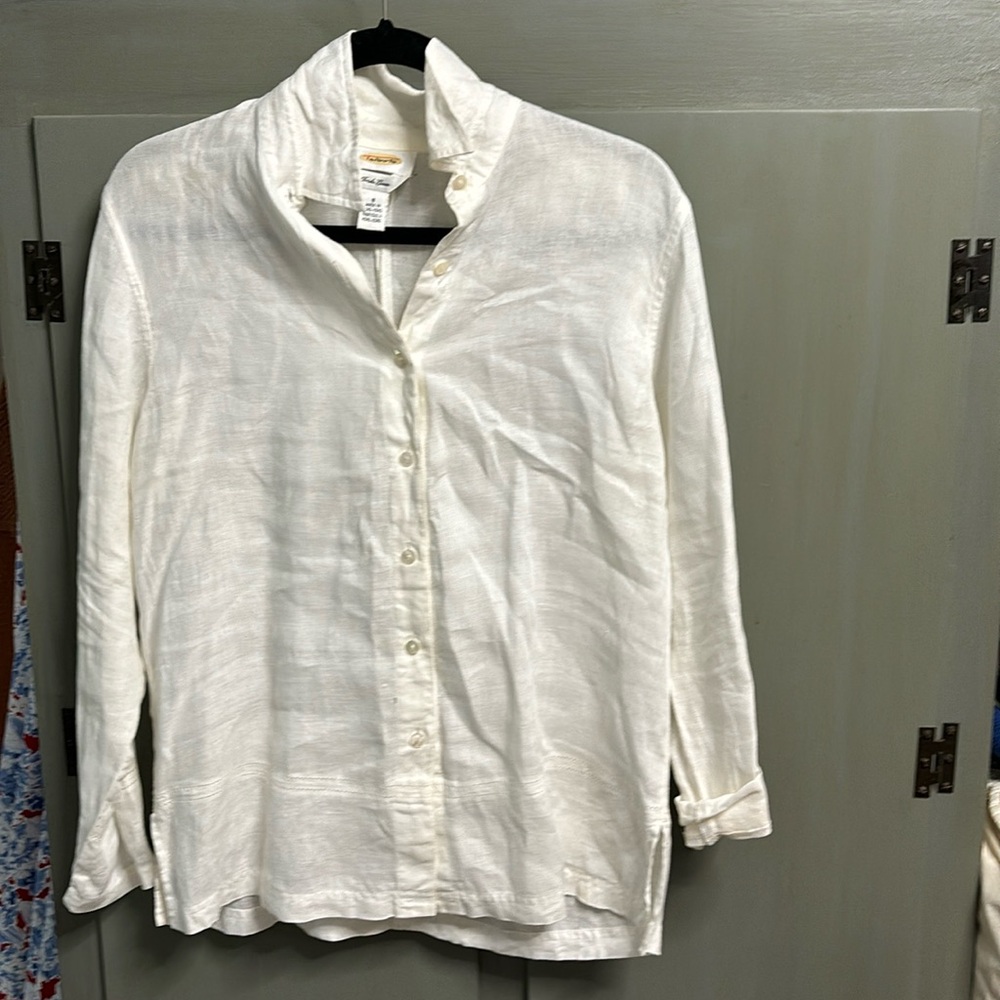 Talbots Irish Linen Blouse